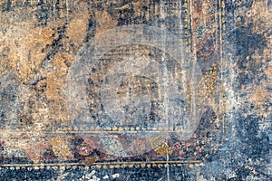 Ragged fresco in Pompeii, Italy photo