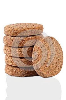 Ragi cookies ,cookies on white background