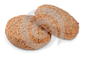 Ragi cookies ,cookies on white background photo