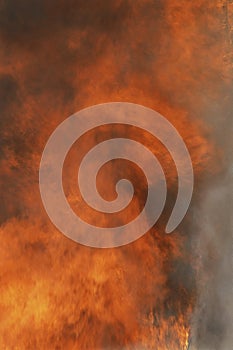 Raging fire
