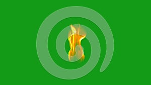 Raging fire green screen motion graphics