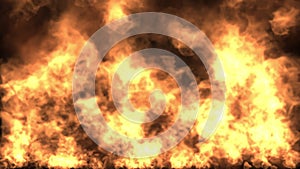 Raging fire motion graphics background