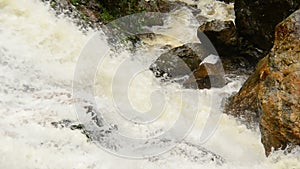 Raging Waterfall during Rainstorm - Sapa Vietnam