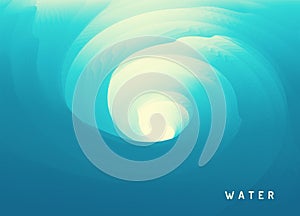 The raging whirlpool. Rotation and swirling movement. Abstract background with dynamic effect. Motion vector Illustration. Can be