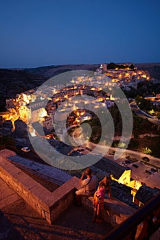 Ragusa at dusk