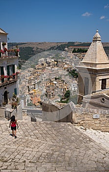 Ragusa Ibla cityscape. Sicily, Italy.