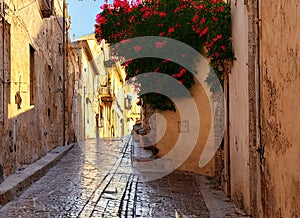 Ragusa, Sicilia, Italy. Generative AI. photo