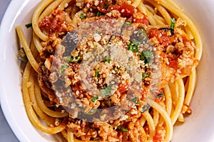 RaguÌ€ alla Bolognese Bucatini