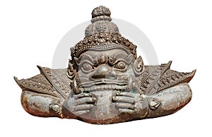 Rahu Statue is eating the moon