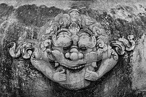 Rahu statue on the incense burner