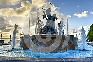 Raices Fountain in Old San Juan photo