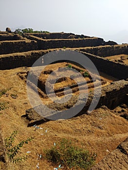 Raigad fort room for workers photo