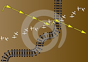 Rail and air route