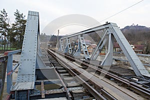 Rail bridge over Slanic river