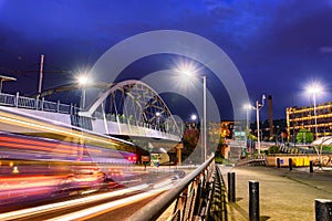 Rail bridge Sheffield UK photo