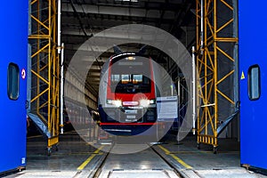 Rail car assembly plant `Stadler Minsk`