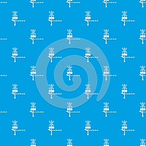 Rail crossing signal pattern vector seamless blue