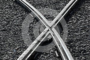 Rail crossings as transportation background