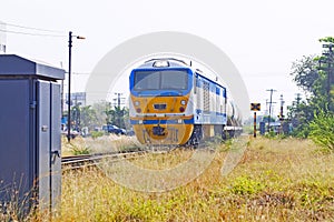 Rail freight car close-up