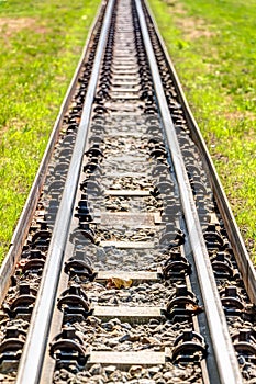 Rail profile in straight direction