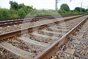 Rail railroad Gleis transport Zug