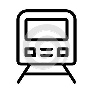 Rail thin line  icon