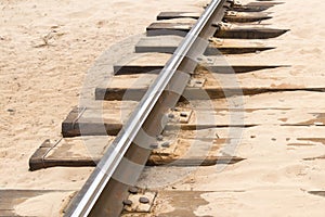 Rail Track in Sand