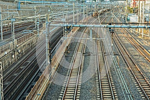 Rail tracks, tokyo, japan