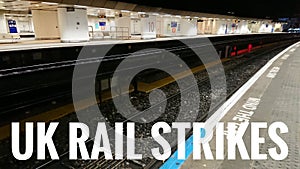 Rail Train Strikes UK New Header Background Illustration