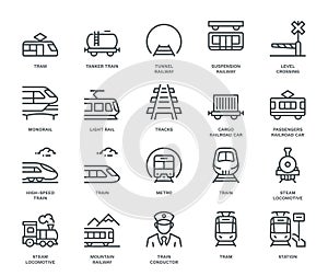 Rail Transport Icons