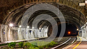 Rail tunnel in Italy