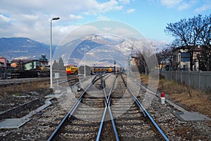 Rail Yard near Brescia, Italy photo