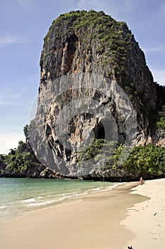 railay beach karst krabi thailand