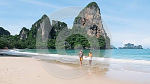 Railay Beach Krabi Thailand, the tropical beach of Railay Krabi,