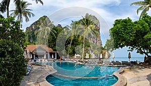 Railay Beach Krabi Thailand, the tropical beach of Railay Krabi