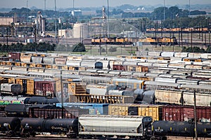 Railcars on Tracks