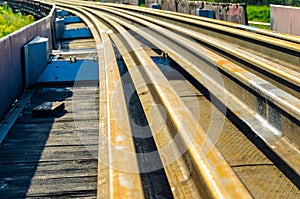 Railhead elements. The rail lash