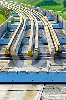 Railhead elements. The rail lash