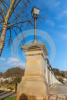 Railing of the bridge over the Glan river in Meisenheim