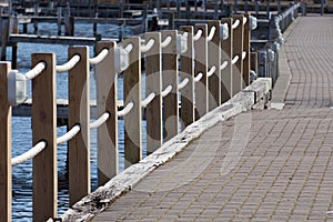 Railing on the Dock at Watkins Glen