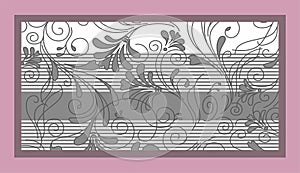 Railing Glass Design Cdr Vector photo