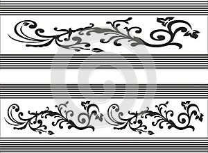 Railing Glass Pattern vector Art