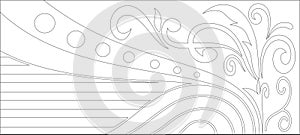 Railing Glass Pattern vector Art