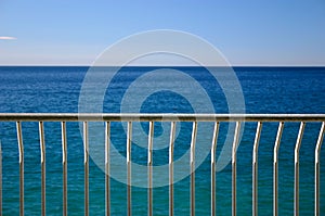 Railing on sea