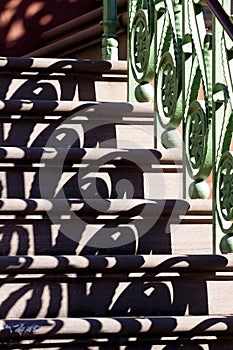 Railing and shadow