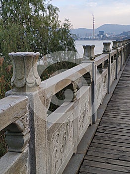 Railings along the Yangtze River