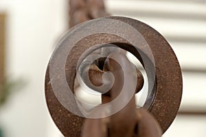 Railings chain in a staircase