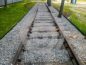 Railorad tracks preserved