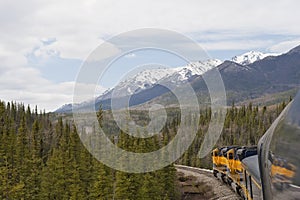 Railroad in Alaskan wilderness