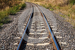 Railroad amid drought